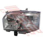 HEADLAMP - L/H - 3 BULB TYPE - TO SUIT - TOYOTA HIACE 2014- F/LIFT LATE