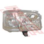 HEADLAMP - R/H - BULB SHIELD TYPE - TO SUIT - TOYOTA HIACE 2004-