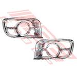 FOG LAMP FRAME SET CHROME - L&R - TO SUIT - TOYOTA HIACE 2004- NARROW