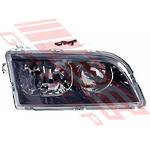 HEADLAMP - R/H - 4 PIN - BLACK - TO SUIT - VOLVO S40/V40 2001-03