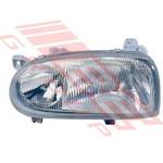 HEADLAMP - L/H - W/SPOT - W/E - TO SUIT - VW GOLF MK3 1H 1991- 1998 GTI