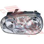 HEADLAMP - W/O FOG LAMP - L/H - TO SUIT - VW GOLF MK4 1J 1997- 2005