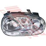 HEADLAMP - W/O FOG LAMP - R/H - TO SUIT - VW GOLF MK4 1J 1997- 2005