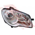 HEADLAMP - R/H - ELECTRIC W/MOTOR - TO SUIT - VW TOURAN 2006-10