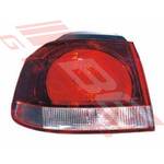 REAR LAMP - L/H - OUTER - H-TYPE - TO SUIT - VW GOLF MK6 5K 2008- 2012