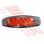 LED SIDE LAMP - L=R - RED - 12-24V - TO SUIT - UNIVERSAL - 12-24V - 4PCS LED