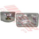 12V 3 PIN 100/75W 100X165MM RECTANGULAR - TO SUIT - 3 PIN SMALL RECTANGULAR SEALED BEAM