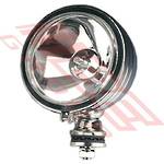 DRIVE LAMP - 1PC - CLEAR LENS - TO SUIT - H3/12V/55W - CHROME HOUSING - 6 INCH